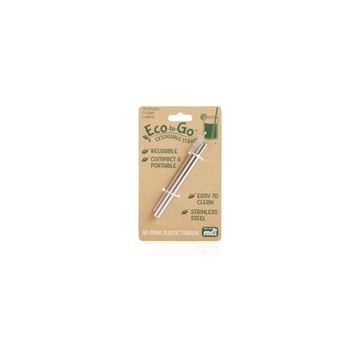 Eco-to-Go Steel Extendable Straw with Cleaning Brush